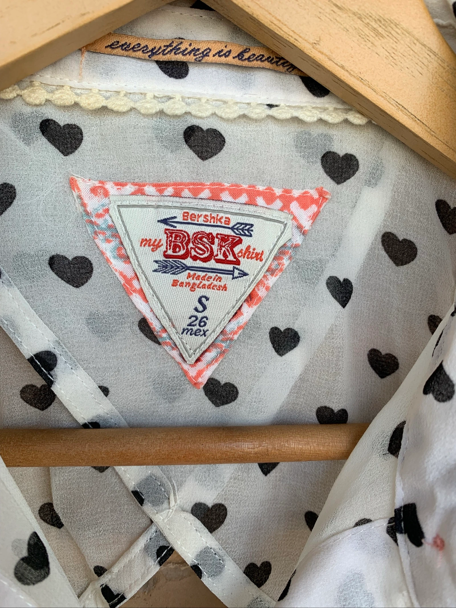 Doorschijnend blouse Bershka maat S – photo 2